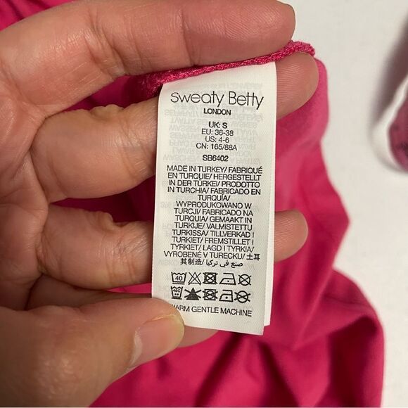 SWEATY BETTY TAKE IT EASY DROP WAIST DRESS, size small NEW in tayberry pink - Picture 8 of 10